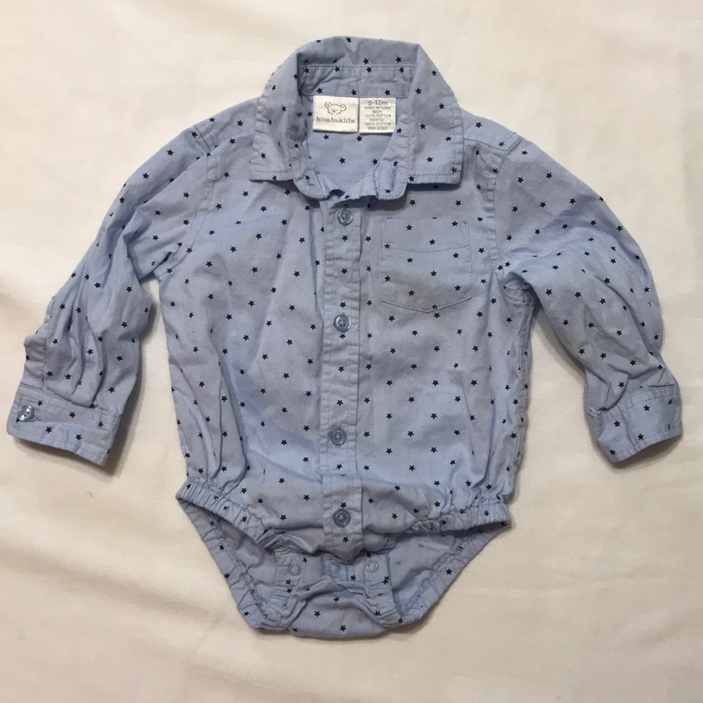 9-12 month | Button down bodysuit